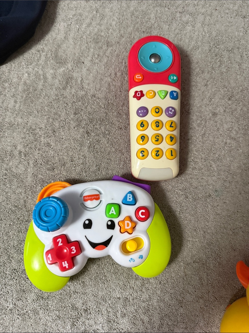 Fisher-Price Bright Learning Game Controller Toy - Green/White and phone